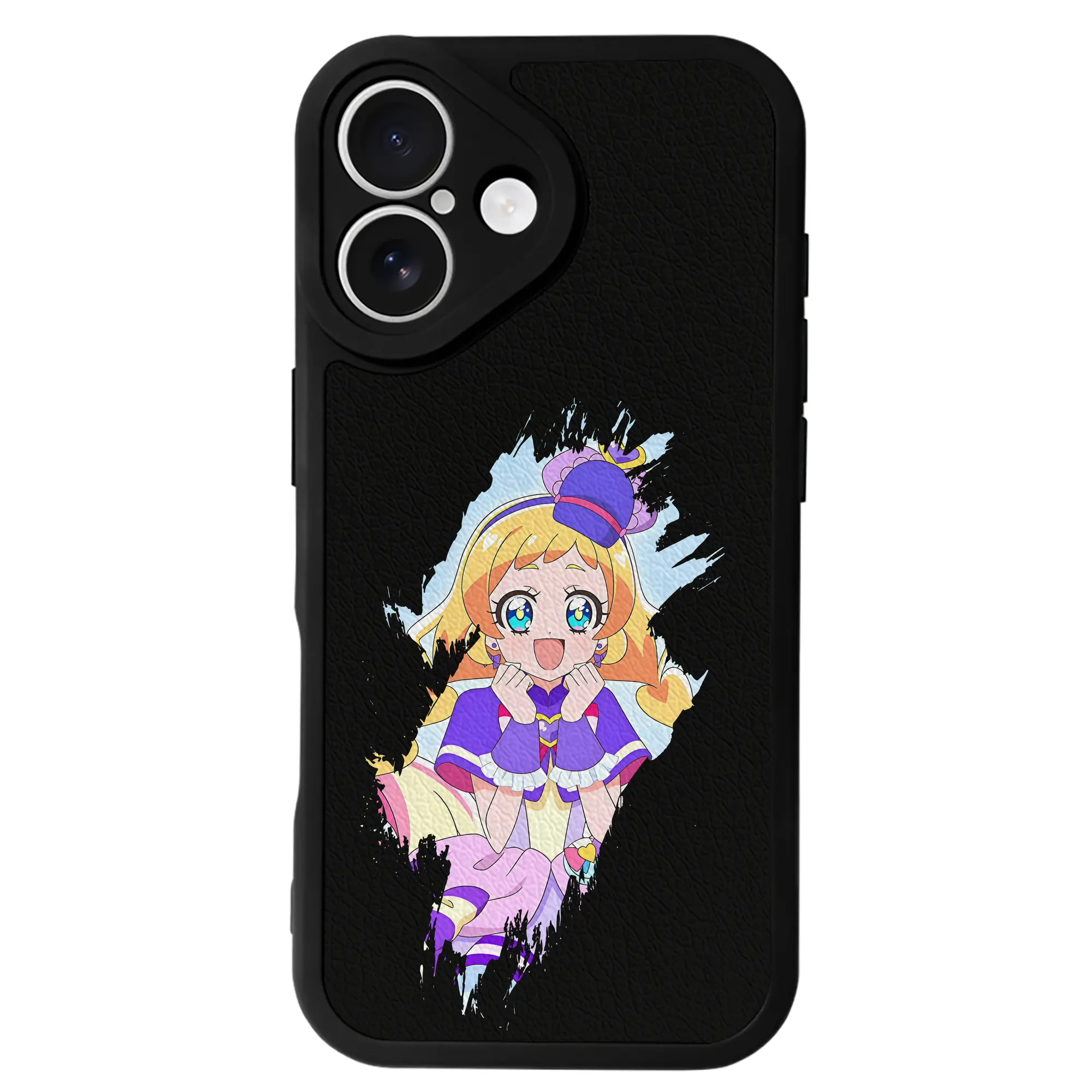 わんだふるぷりきゅあ グッズ 犬飼いろは - IPhone 16シリーズ対応 ・ シリコンスマホケース ・ レザー調 ・ 高精度フィット ・ 耐衝撃 ・ ワイヤレス充電対応 ・ 精密カット